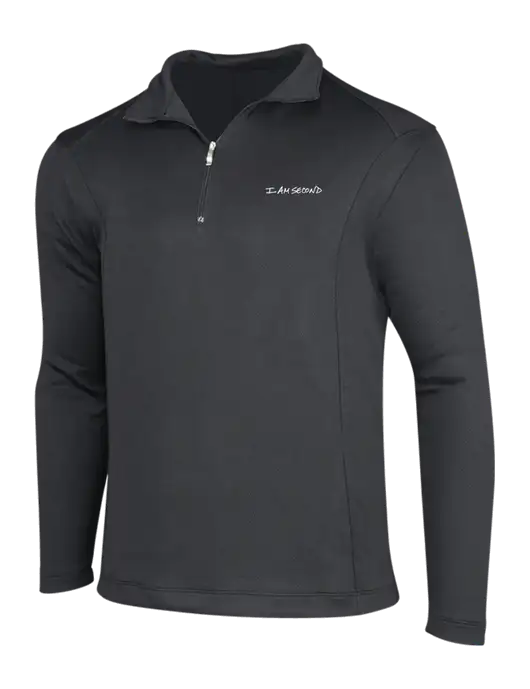NIKE Dark Grey Sport Cover-Up w/I Am Second Logo