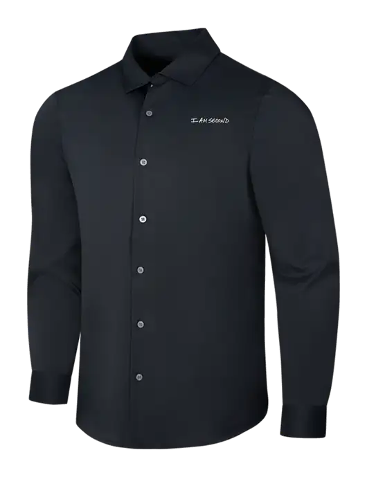 Black City Stretch Shirt w/I Am Second Logo