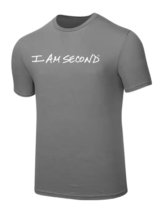 Seriously Soft Medium Grey T-Shirt w/I Am Second Logo
