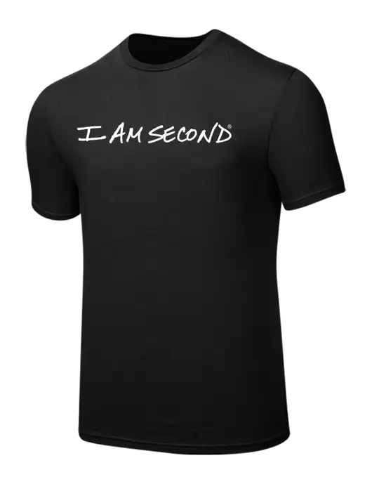 Seriously Soft Black T-Shirt w/I Am Second Logo