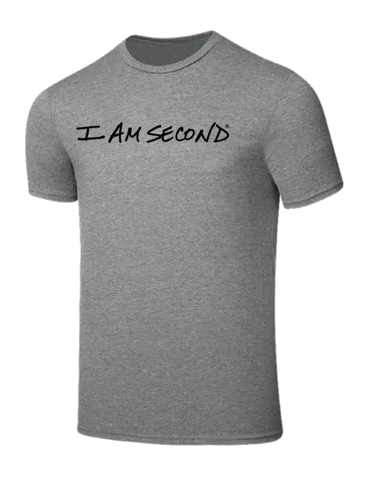 Seriously Soft Grey Frost T-Shirt w/I Am Second Logo