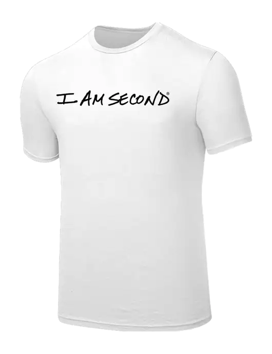 Seriously Soft White T-Shirt w/I Am Second Logo