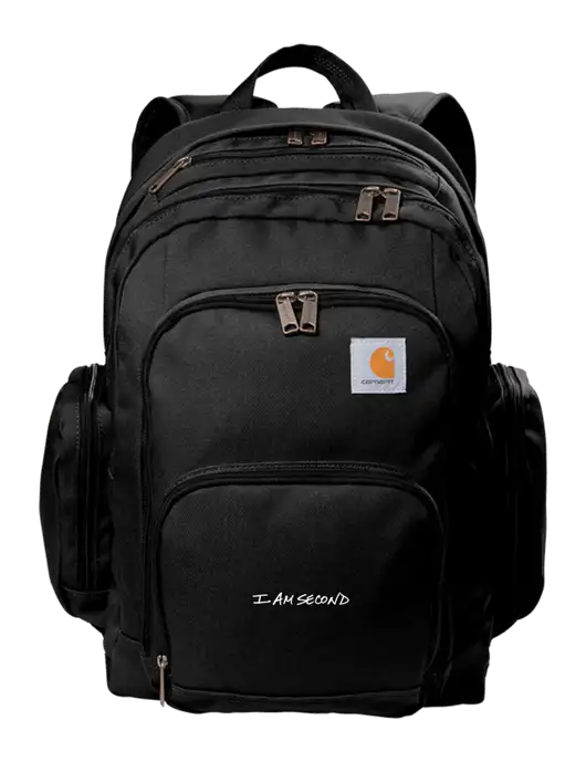 Carhartt Black Foundry Series Pro Backpack w/I Am Second Logo