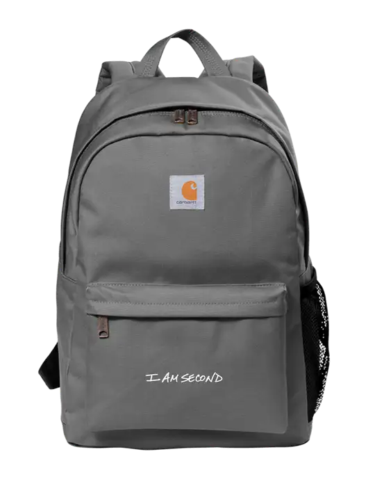 Carhartt Grey Canvas Backpack w/I Am Second Logo