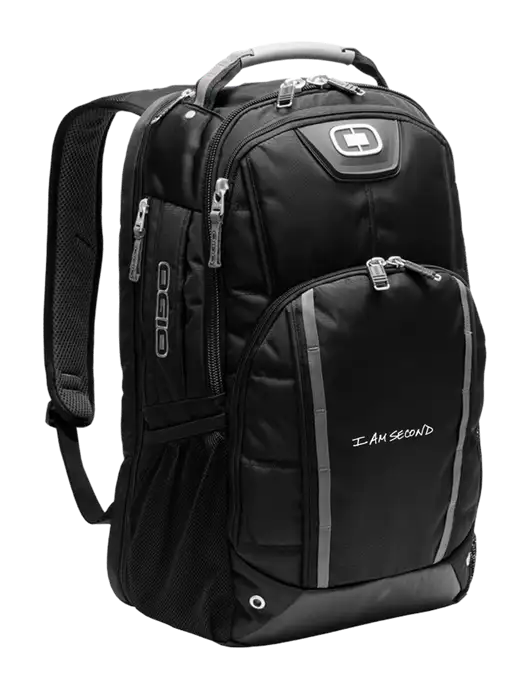 OGIO Black Bolt Pack w/I Am Second Logo