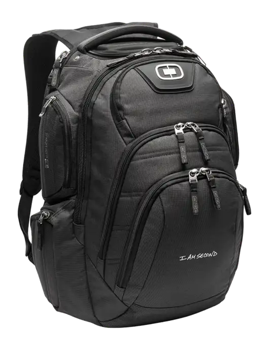 OGIO Black Surge RSS Pack
 w/I Am Second Logo