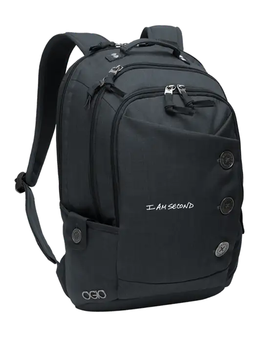 OGIO Storm Grey Ladies Melrose Pack w/I Am Second Logo