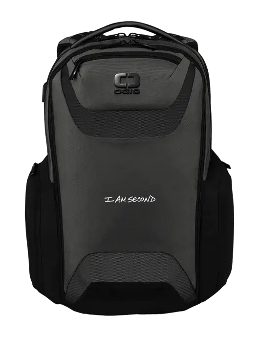OGIO Tarmac Charcoal Connected Pack w/I Am Second Logo