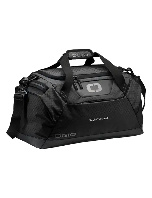 OGIO Black Catalyst Duffle
 w/I Am Second Logo
