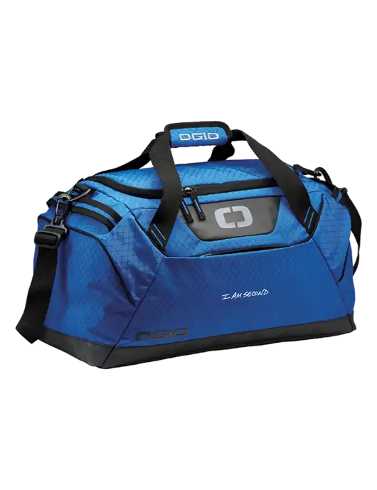 OGIO Royal Blue Catalyst Duffle
 w/I Am Second Logo
