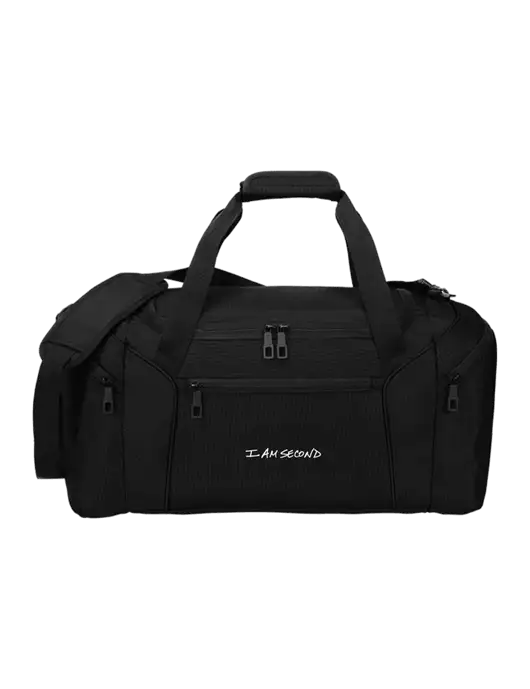 Slim & Lite Black Duffel    w/I Am Second Logo