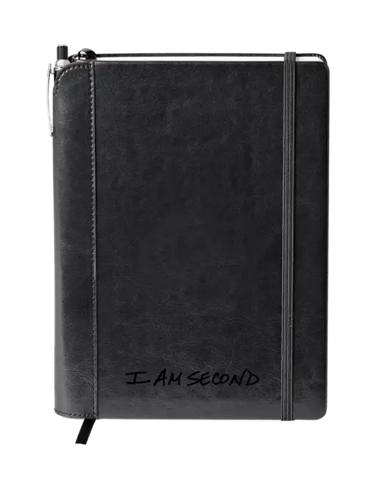 Fabrizio Black Journal 6.375 x 8.375 Combo w/I Am Second Logo