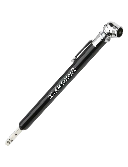 Quick View Black Tire Gauge w/I Am Second Logo
