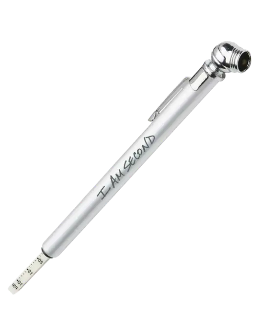 Quick View Silver Tire Gauge w/I Am Second Logo