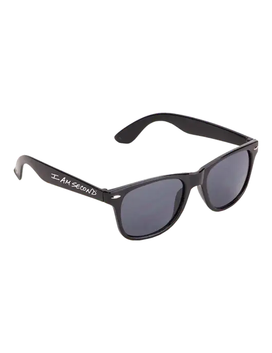 Daytona Black Sunglasses w/I Am Second Logo