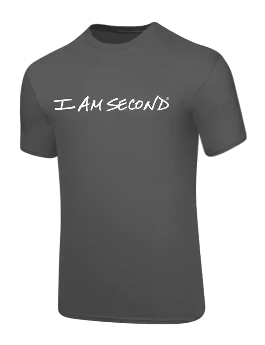Core Blend Medium Grey T-Shirt w/I Am Second Logo