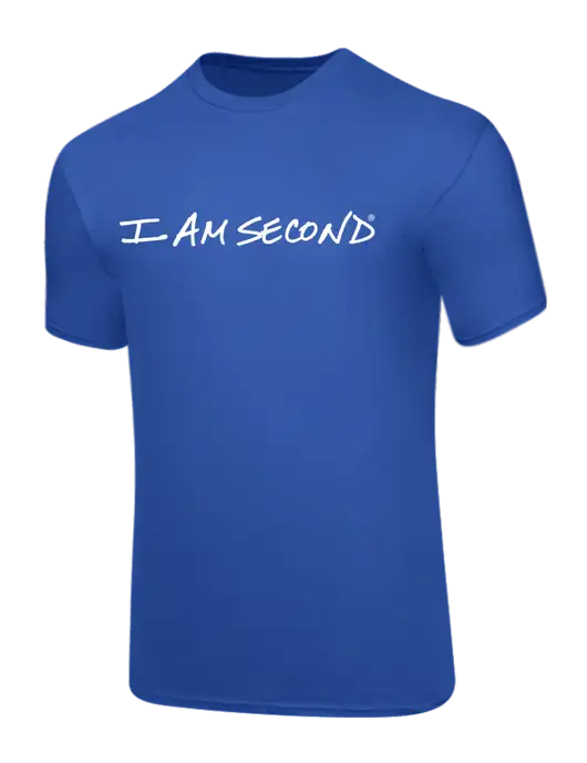 Core Blend Royal Blue T-Shirt w/I Am Second Logo