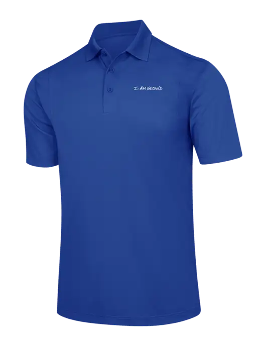 Royal Micropique Sport-Wick Polo w/I Am Second Logo