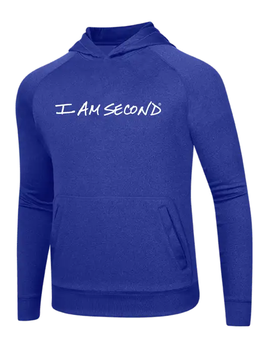 Tech True Royal Fleece Hooded Sweatshirt w/I Am Second Logo