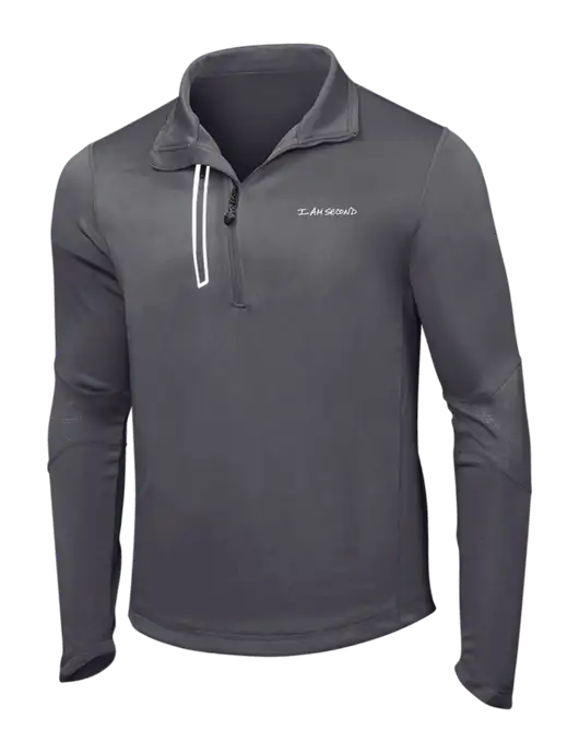 OGIO Gear Grey Endurance Fulcrum 1/4 Zip w/I Am Second Logo