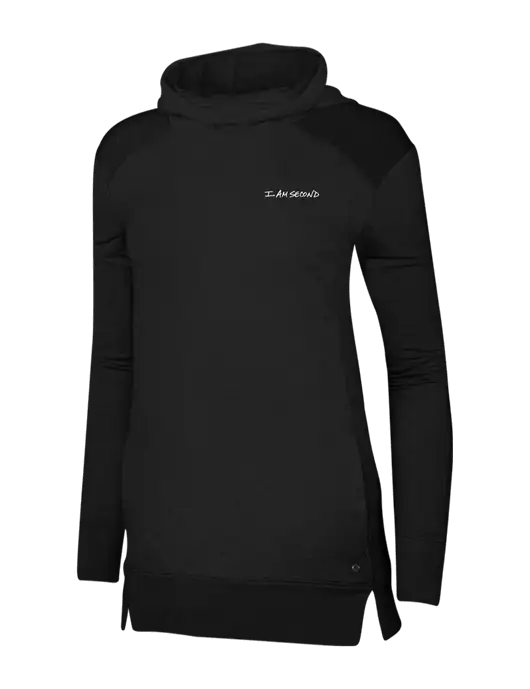 OGIO Blacktop Womens Luuma Pullover Fleece Hoodie w/I Am Second Logo