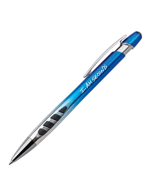 Zenith Blue Ballpoint Pen w/I Am Second Logo