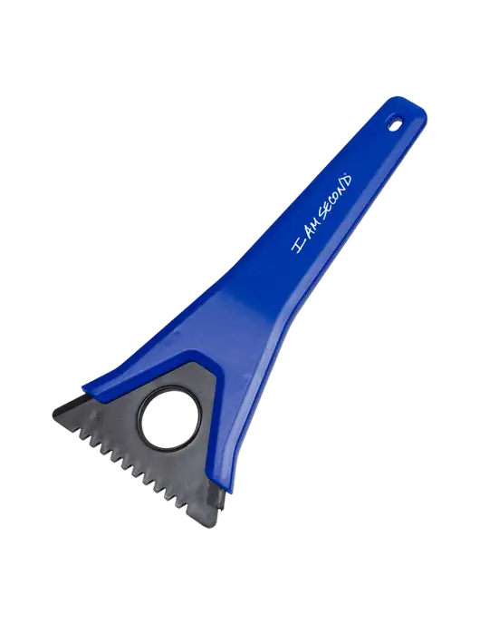 TriBlade Blue Windshield Scraper w/I Am Second Logo