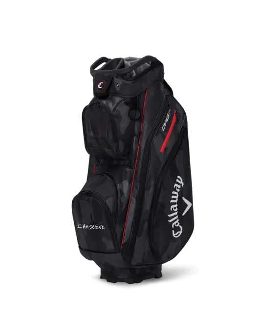 Callaway Org 14 Black Camo Cart Bag w I Am Second Logo