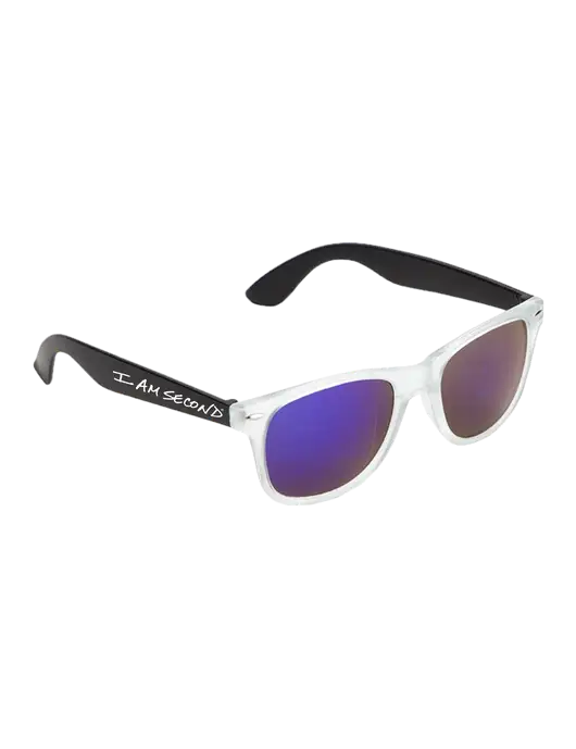 Key West Black Mirrored Sunglasses w/I Am Second Logo