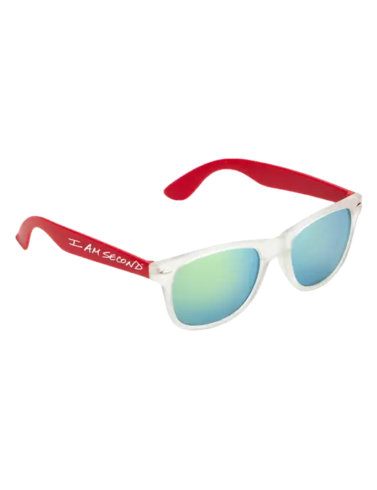 Key West Red Mirrored Sunglasses w/I Am Second Logo