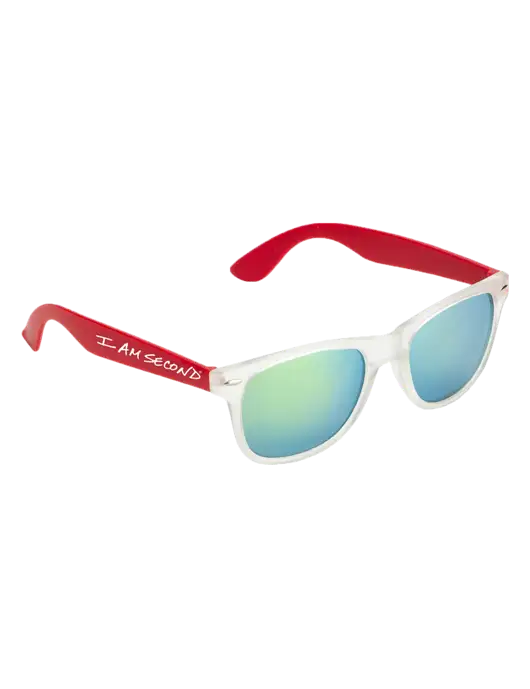 Key West Red Mirrored Sunglasses w/I Am Second Logo