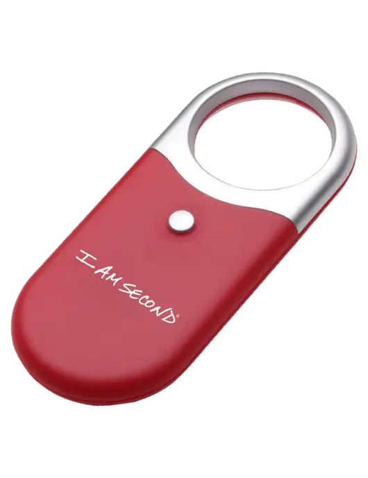 Compact Red Magnifier Light w/I Am Second Logo