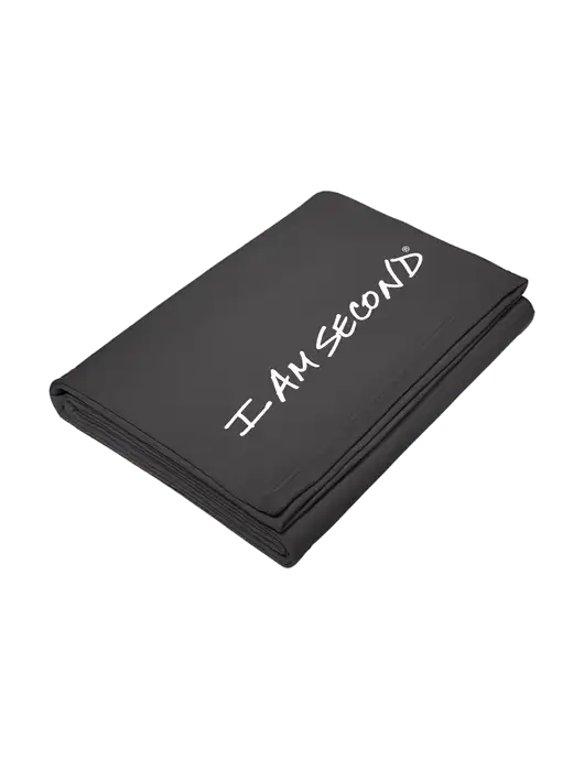 Core Charcoal Fleece Sweatshirt Blanket w/I Am Second Logo