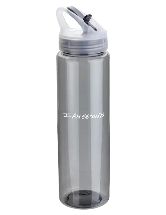 Buddy Smoke 32 oz PET Bottle with Flip Lid w/I Am Second Logo