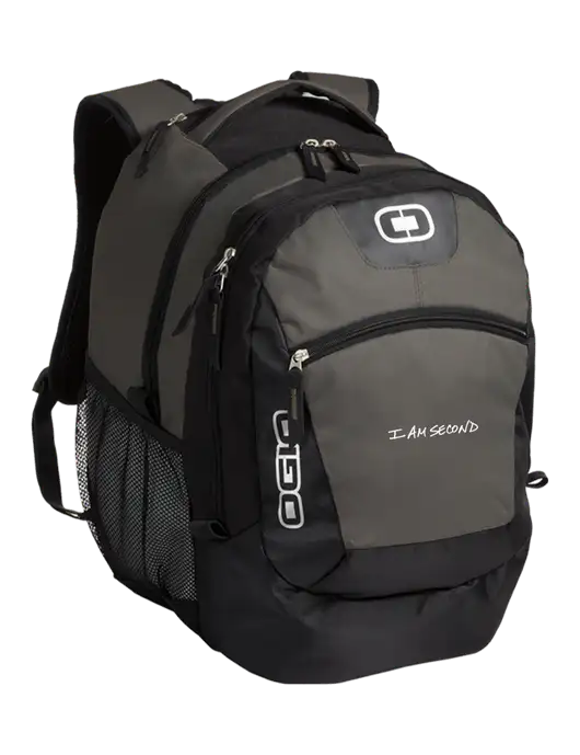 OGIO Grey Rogue Pack
 w/I Am Second Logo