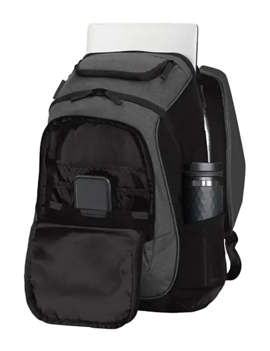 Executive Graphite Heather/Black Laptop Backpack w/I Am Second Logo