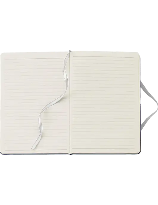 Fabrizio White Hard Cover 5.75 x 8.3  Journal w/I Am Second Logo