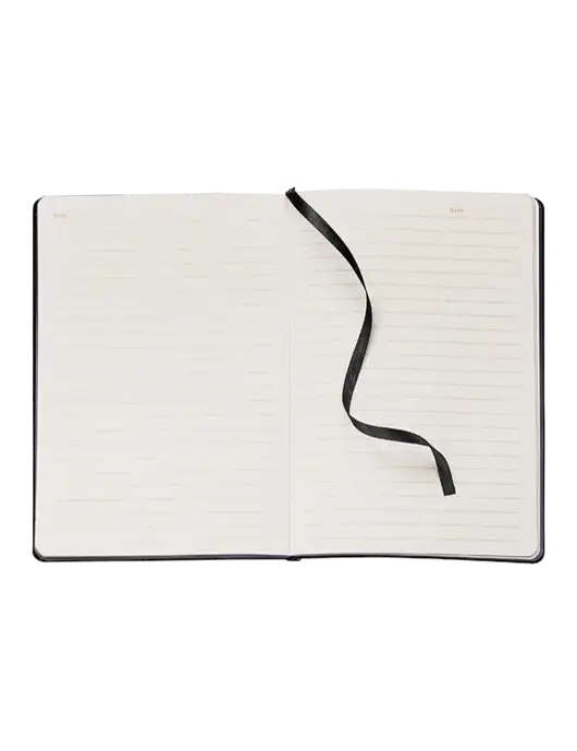 Fabrizio Black Soft Cover 5.75 x 8.125 Journal w/I Am Second Logo